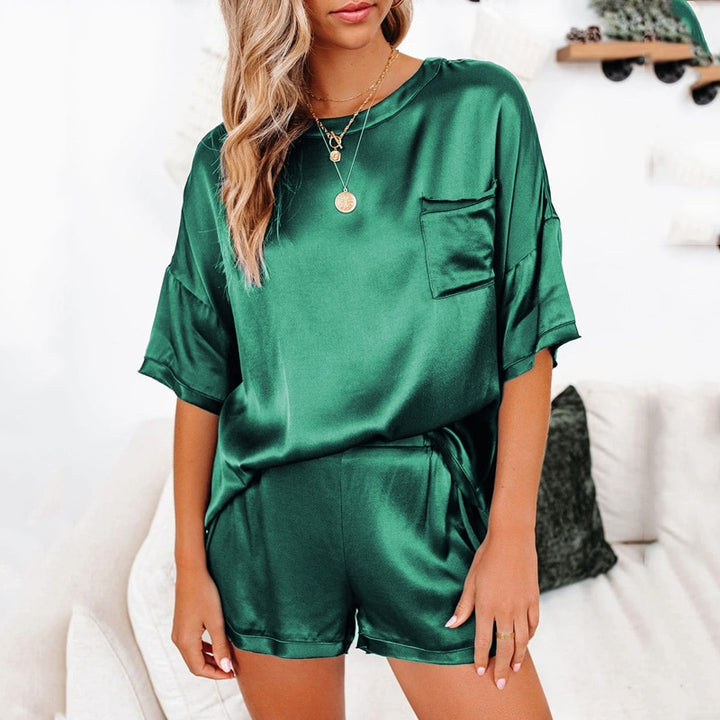 Pyjama ample 2 pièces en satin
