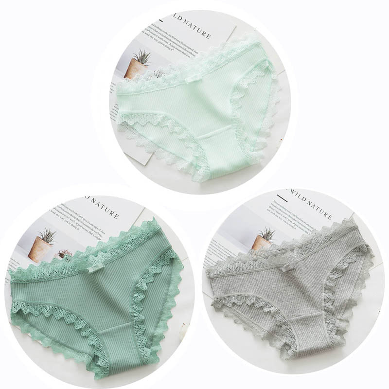 Slip en coton 3 pièces