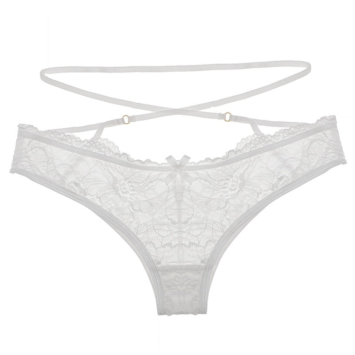 Culotte en dentelle à rayures décoratives