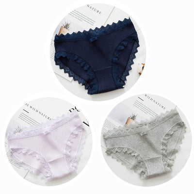 Slip en coton 3 pièces