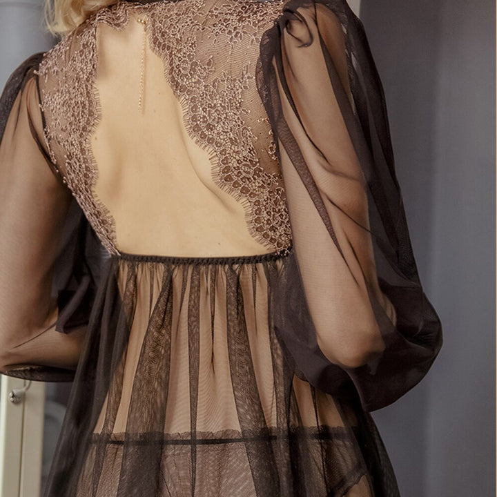 Chemise de nuit transparente