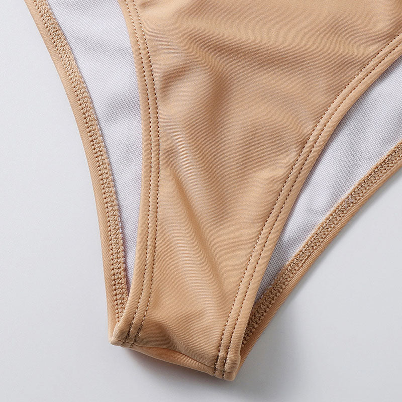 Maillot de bain deux pièces à volant