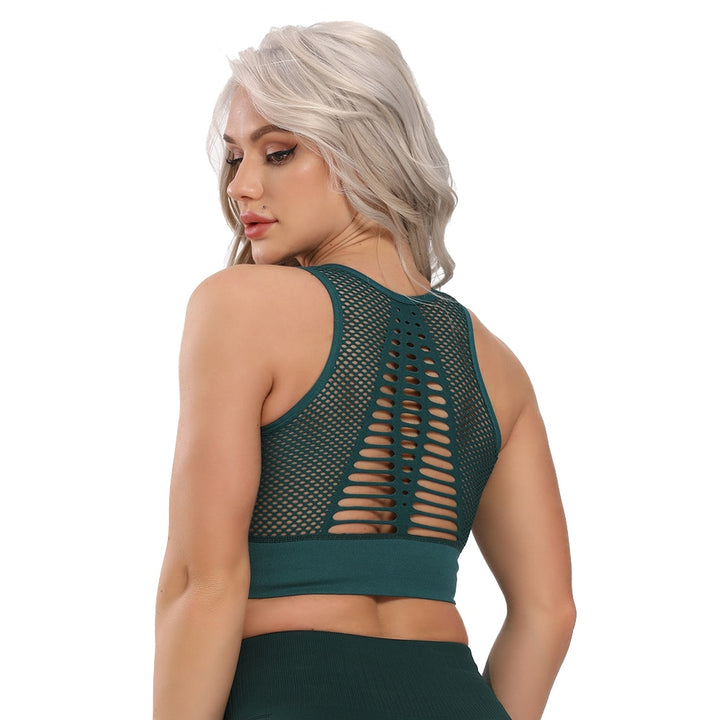 Soutien-gorge de sport en maille