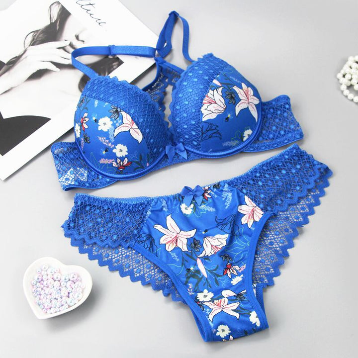 Ensemble dentelle floral