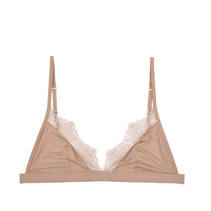 Soutien-gorge en satin avec dentelle