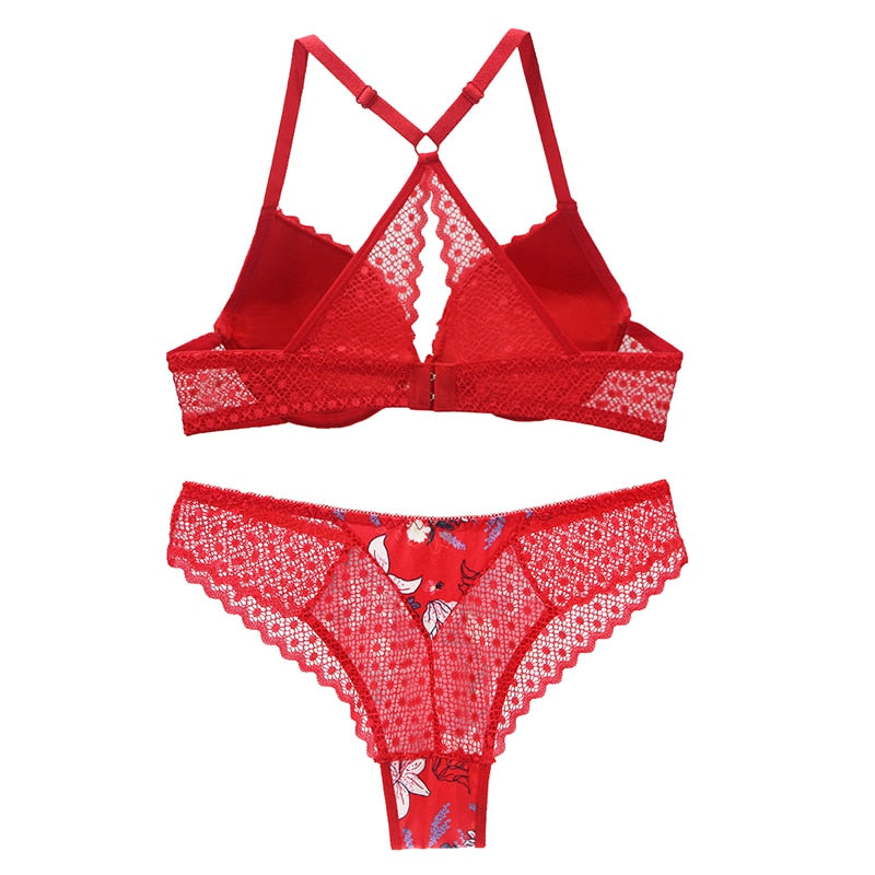 Ensemble dentelle floral