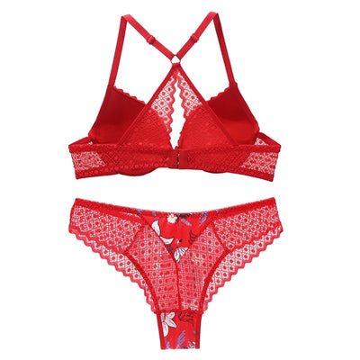 Ensemble dentelle floral