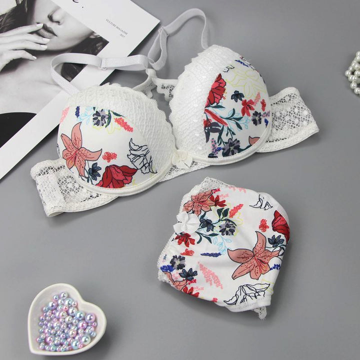 Ensemble dentelle floral