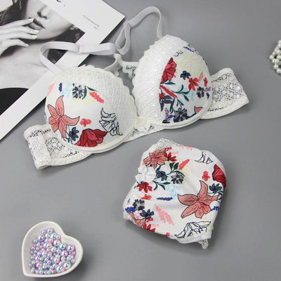 Ensemble dentelle floral