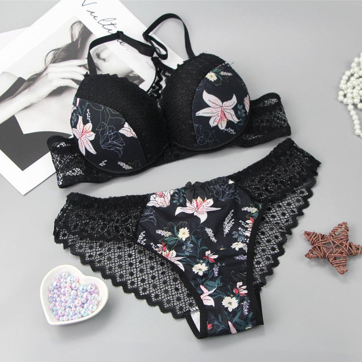 Ensemble dentelle floral