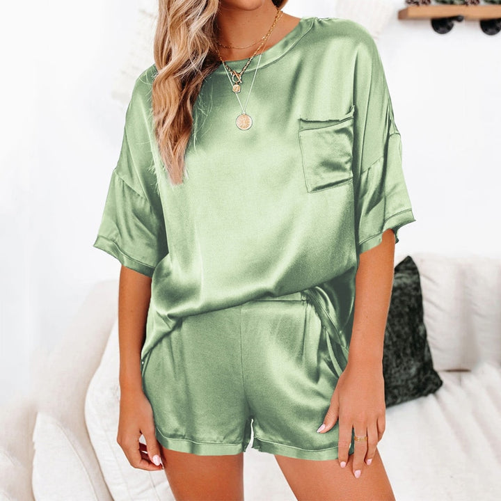Pyjama ample 2 pièces en satin