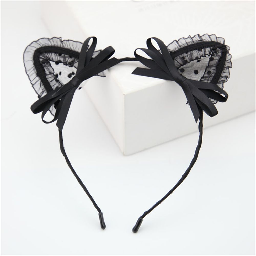 Bandeau en dentelle avec oreilles