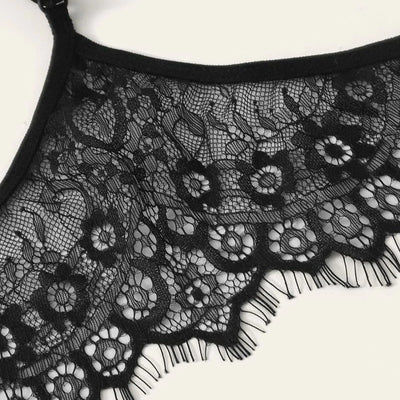 Un ensemble de sous-vêtements en dentelle