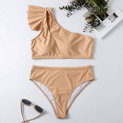 Maillot de bain deux pièces à volant