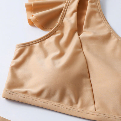Maillot de bain deux pièces à volant