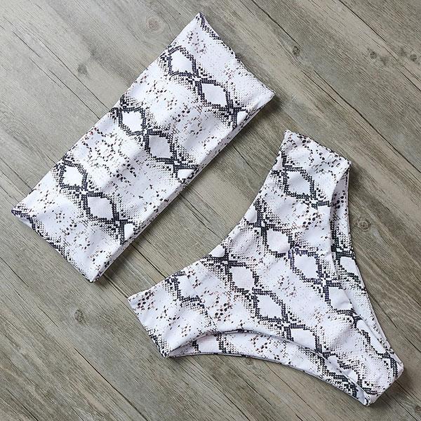 Maillot de bain deux pièces sans bretelles