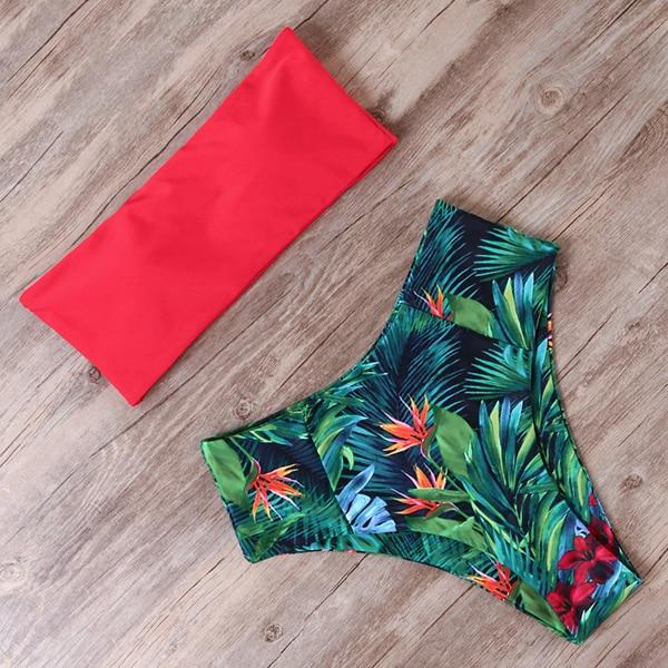 Maillot de bain deux pièces sans bretelles