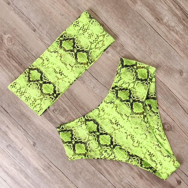 Maillot de bain deux pièces sans bretelles