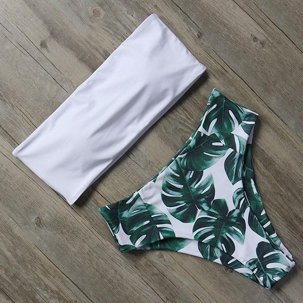 Maillot de bain deux pièces sans bretelles