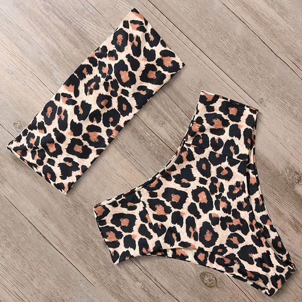 Maillot de bain deux pièces sans bretelles