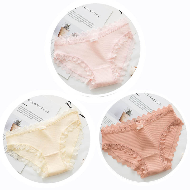 Slip en coton 3 pièces