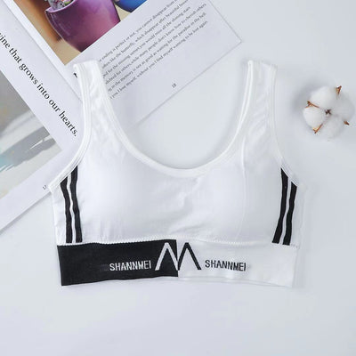 Brassière de sport avec inscriptions