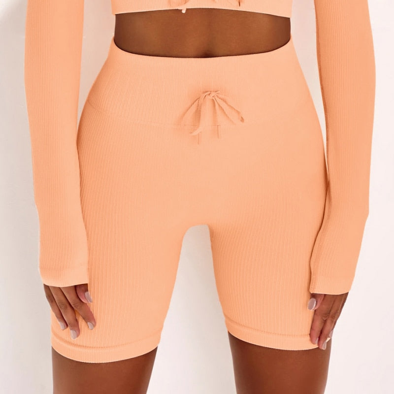 Short de sport taille haute