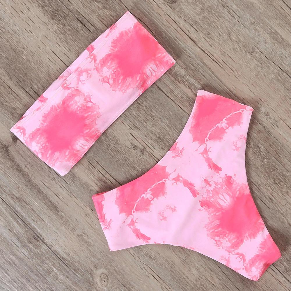 Maillot de bain deux pièces sans bretelles