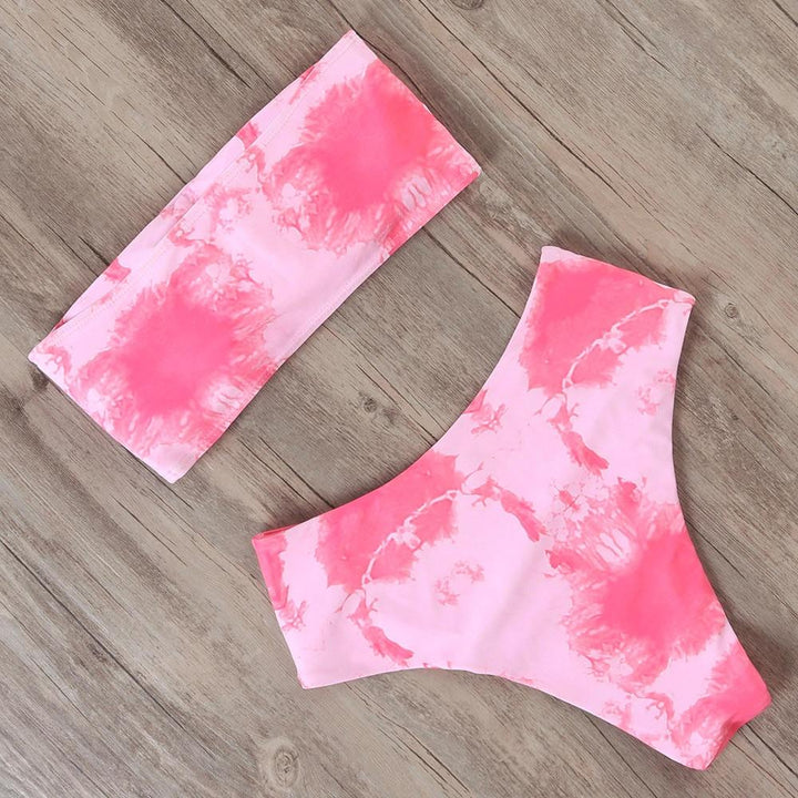 Maillot de bain deux pièces sans bretelles