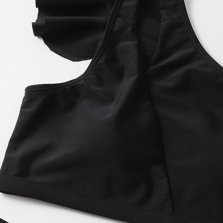 Maillot de bain deux pièces à volant