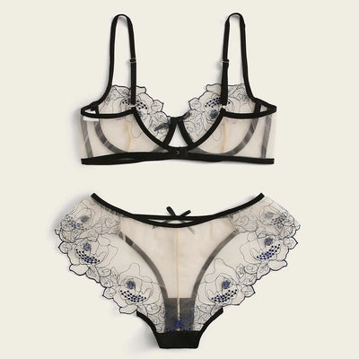 Ensemble transparent de sous-vêtements