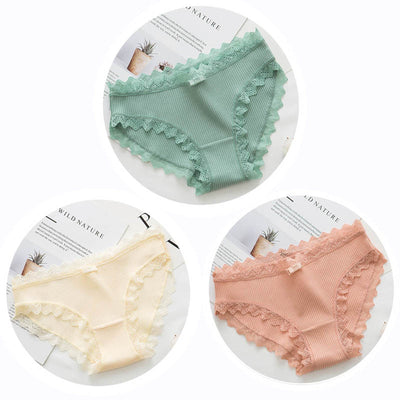 Slip en coton 3 pièces