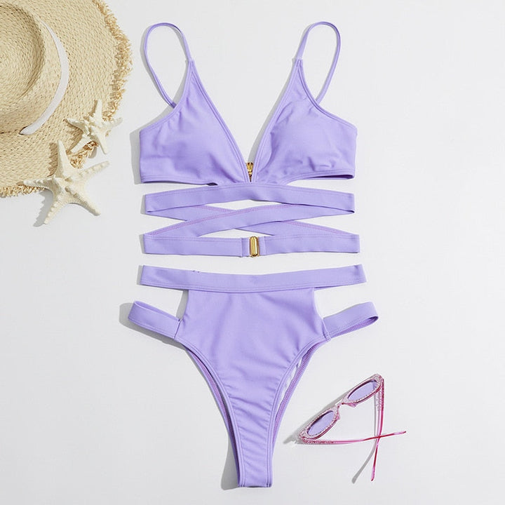 Maillot de bain deux pièces bikini